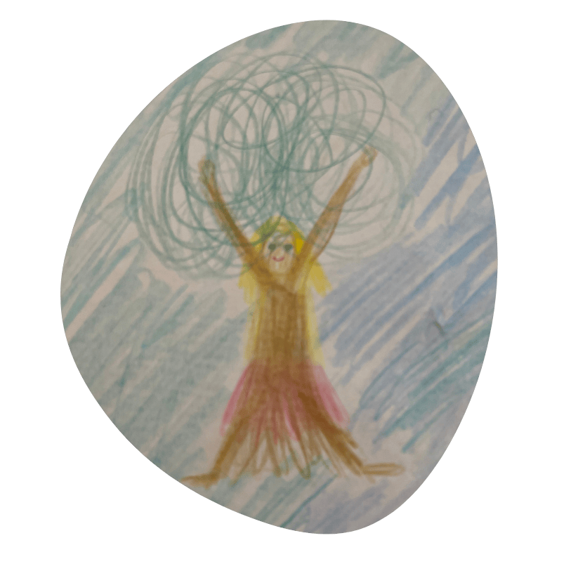 Ein gemaltes Bild aus einem Mädchen Empowerment Kurs