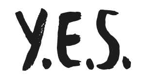 Y.E.S. Logo in schwarz